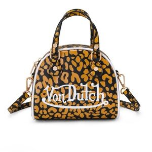 NWT VON DUTCH ORANGE CHEETAH BOWLING BAG